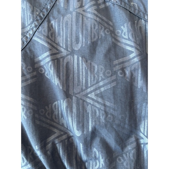 Vintage Umbro Jacket Mens XL Blue Parka Coat Soccer‎ 90s All Over Print Puffer - Picture 4 of 11